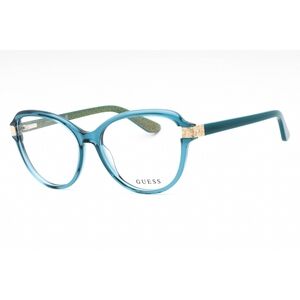 NWT GUESS GU2955 087 shiny turquoise Eyeglasses